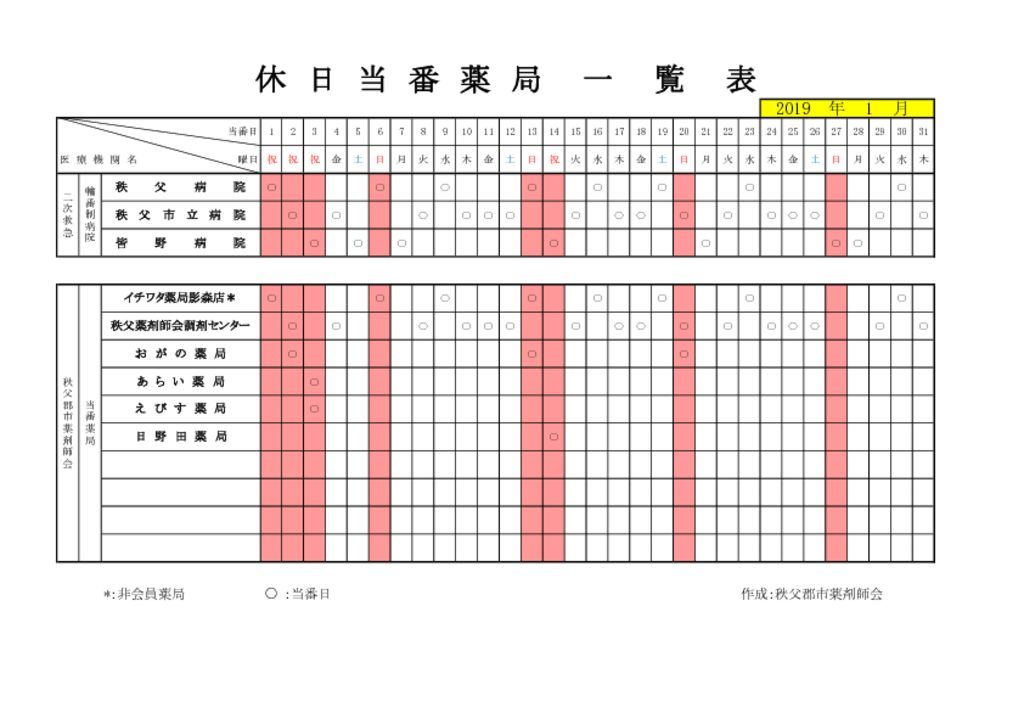 H31救急担当一覧1のサムネイル