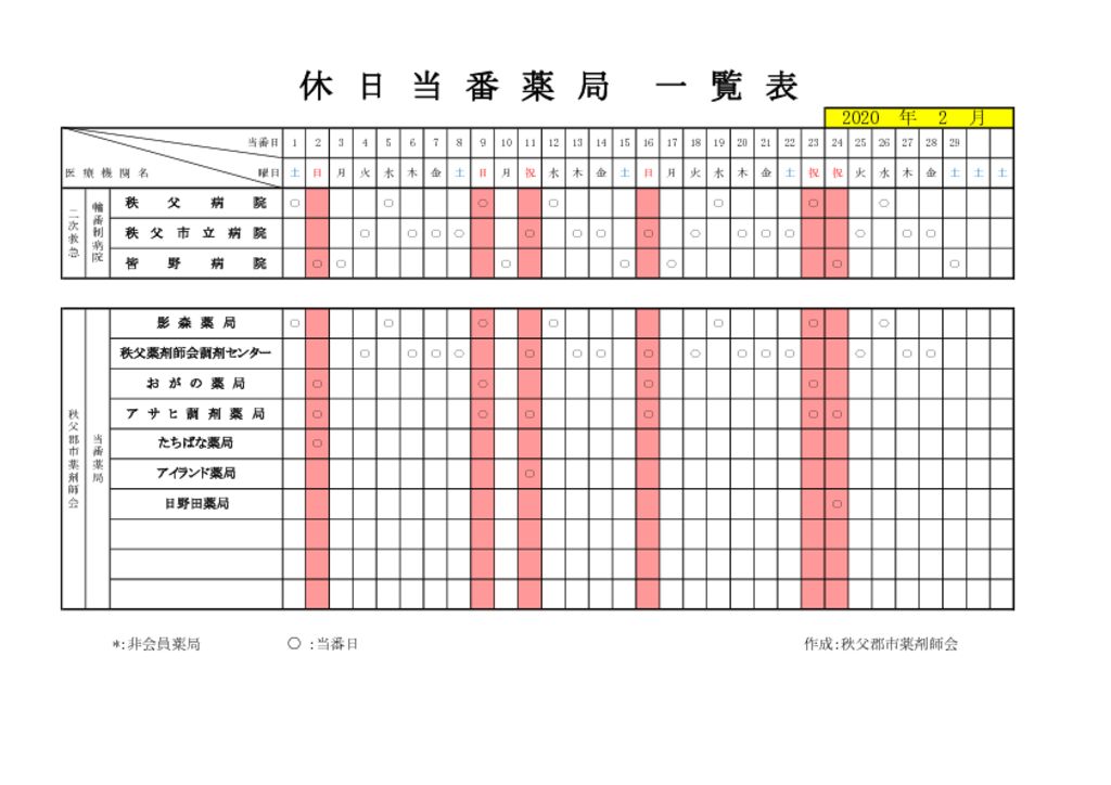 輪番表202002のサムネイル