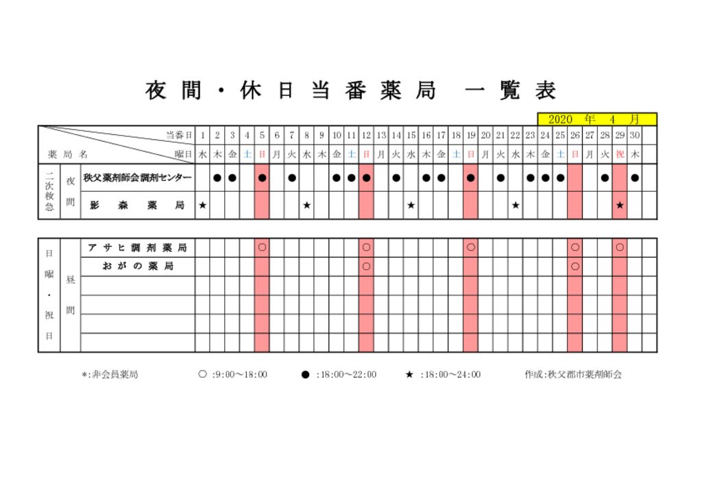 輪番表202004のサムネイル