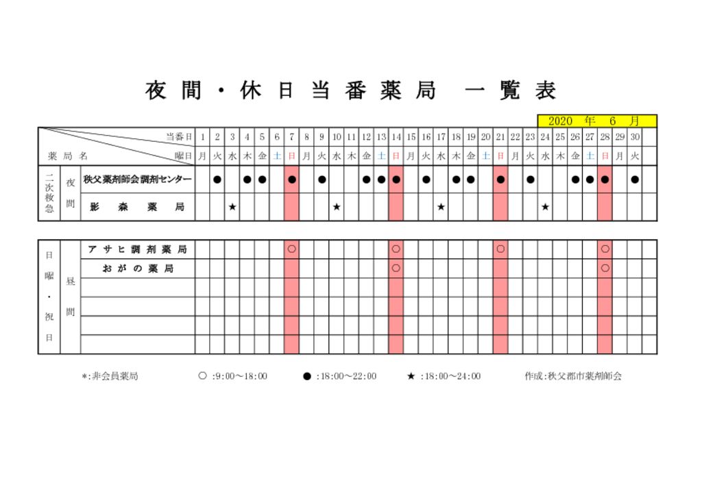 輪番表202006のサムネイル