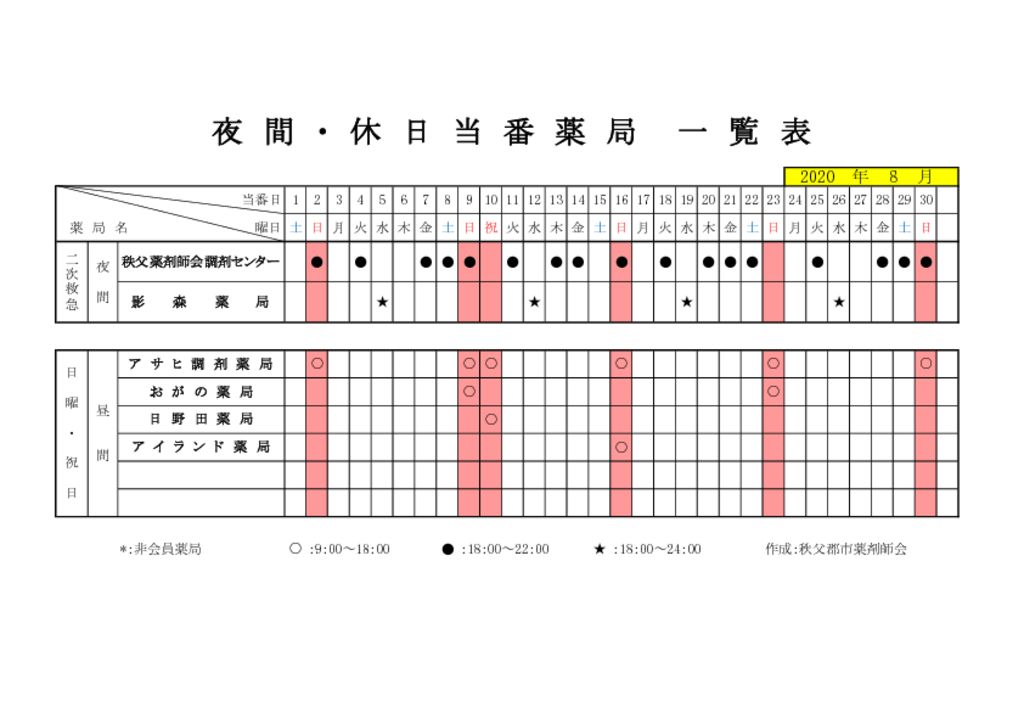 輪番表202008のサムネイル