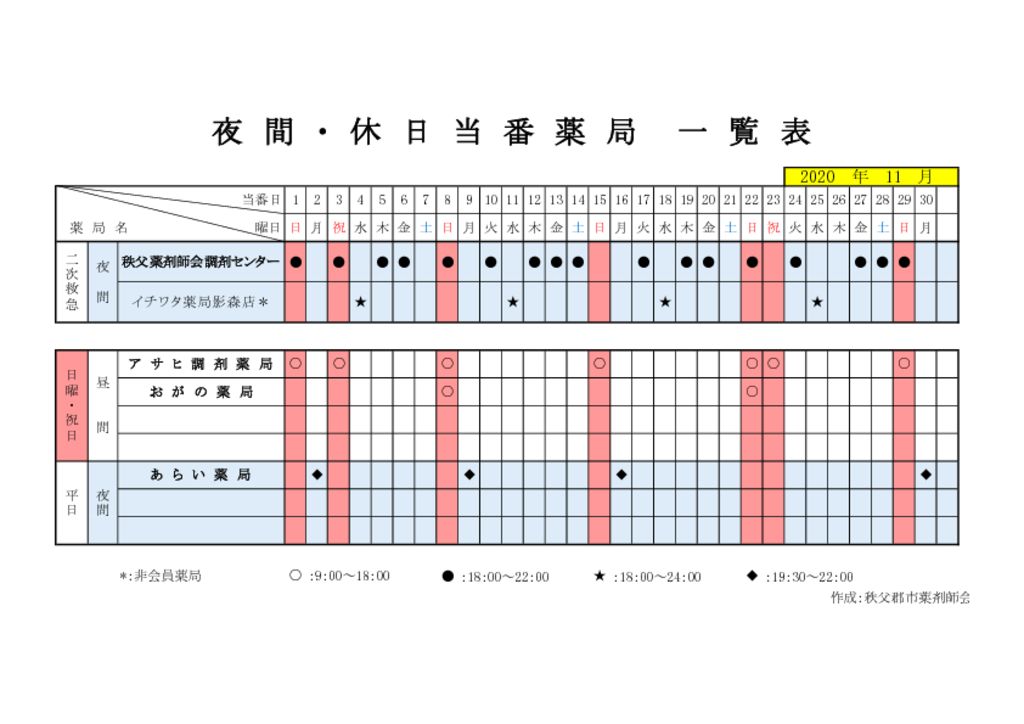 輪番表202011のサムネイル
